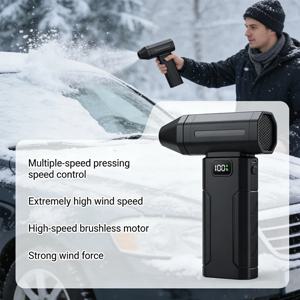 조절 가능한 미니 먼지 제거 송풍기, 강력한 송풍기, 고속 5단계 압축 공기 먼지 제거기 (자동차, 컴퓨터, 키보드, 가정용)