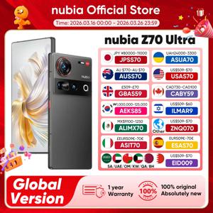 누비아 Z70 울트라 NX733J 스냅드래곤 8 3세대 24GB+1TB 6.85인치 144Hz AMOLED 언더 디스플레이 카메라 5G 스마트폰 80W 고속 충전 6150mAh