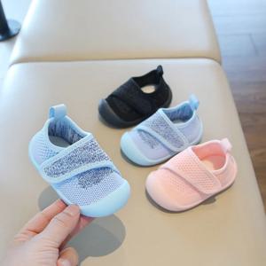 아기 남아 여아 워킹화 봄 가을 아동 캐주얼 신발 메쉬 소재 아동용 부드러운 밑창 미끄럼 방지 유아 신생아 니트 신발