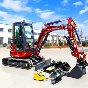 2500kg 미니 굴삭기 쿠보타 엔진 25HP 크롤러 굴삭기 건설/광업 기계 미니배거 농장용 굴삭기 1-3톤 맞춤 제작