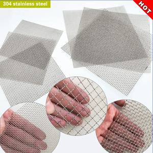 304 스테인레스 스틸 메쉬 시트 녹슬지 않는 금속 와이어 메쉬 DIY 프로젝트용 케이지 정원 통풍구 창문 스크린 필터 메쉬