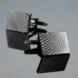고품질 참신한 커프스 링크스 구리 금속 레이저 각인 남성용 세련된 액세서리 어떤 경우에도 우아한 선물