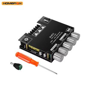 ZK-MT21 2.1 서브우퍼 앰프 보드 50W*2 +100W 파워 오디오 스테레오 앰프 채널 블루투스 5.0 CS8673E