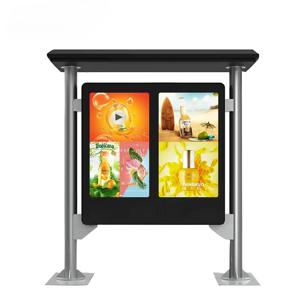 100인치 야외용 캐노피형 디지털 사이니지 및 디스플레이, 고휘도, 방수, 초대형 스크린