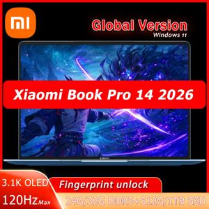 새로운 샤오미 레드미 북 14 2026 노트북 인텔 코어 울트라 24GB/32GB DDR5+1TB SSD 노트북 3.1K OLED 14.6인치 지문인식 파워 씬 PC