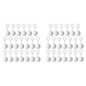 파티 선물용 골프공 열쇠고리 40개, 골프공 스트레스볼, 학교 카니발 상품, 스포츠 장식품