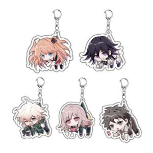 Danganronpa: Trigger Happy Havoc 코스프레 애니메이션 액세서리 배지 키 체인 게임 열쇠 고리 펜던트 만화 선물