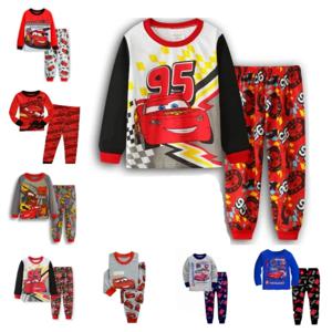 어린이 잠옷 어린이 잠옷 픽사 자동차 번개 맥퀸 아기 잠옷 세트 소년 소녀 잠옷 Pijamas Cotton Nightwear Clothes