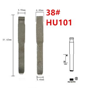10개 38 #   KD Keydiy Xhorse VVDI 리모컨 용 포드 포커스 용 HU101 언컷 금속 키 블레이드 Universal No.38 자동차 원격 키 블랭크