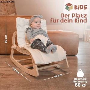 레이지차일드 베이비 바운서 아기용 조절형 요람 3 in 1 가정용 아기 수면용 나무 베이비 스윙 요람 아기 바시넷