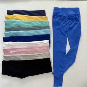 요가 레깅스 여성용 스크런치 힙업 운동 타이즈 심리스 팬츠 스트레치 짐 스포츠웨어 부티 푸쉬업 엉덩이 리프팅 타이즈 슬림핏