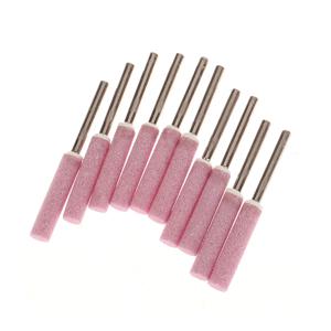 10Pcs 전기 톱 숫돌 그라인딩 스톤 파일 4/4.8/5.5/6mm 체인 톱 샤프닝 세트 연마 금속 전기 톱 숫돌 돌