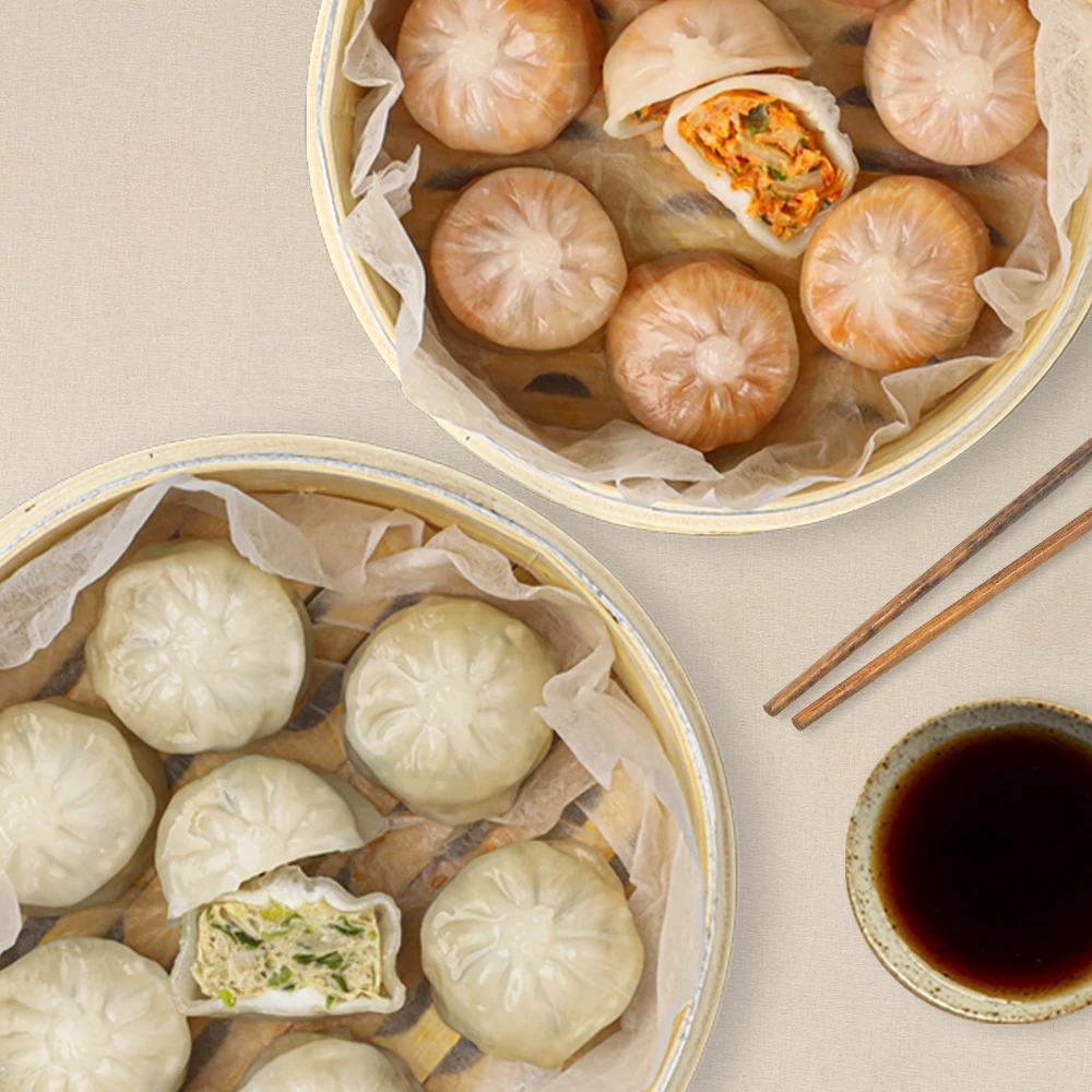 저칼로리 닭가슴살 고기만두 180gX3팩 + 김치만두 180gX3팩