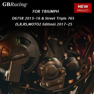 TRIUMPH D675R 2013-16 & Street Triple 765 (S,R,RSMOTO2 Edition) 2017-25 엔진 커버 세트 발전기 커버 CGA06 GBR용 GBRacing