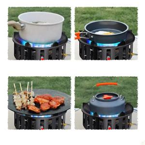 19800W 고출력 강력 화력 7코어 캠핑 스토브 휴대용 가스 버너 방풍 전자 점화 캠핑 장비