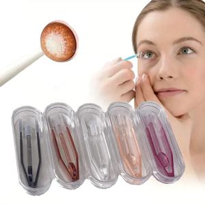 콘택트 렌즈 핀셋 착용 도구 투명 대형 긴 클램프 로드 세트 소형 콘택트 렌즈 핀셋