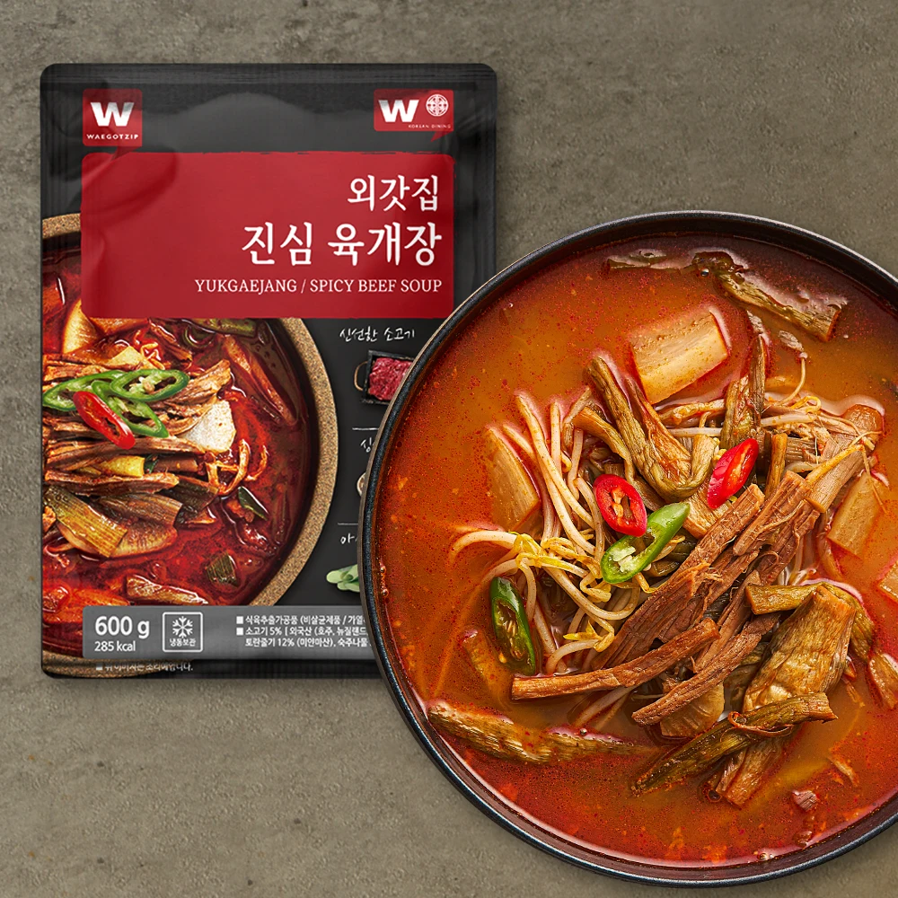 진심담은 육개장 600g X 8팩