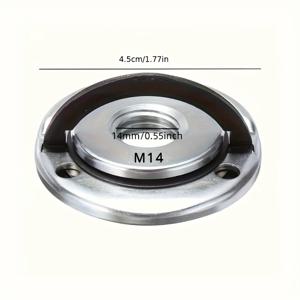 1개 M14 앵글 그라인더 압력판 퀵 릴리스 잠금 그라인더 프레싱 플레이트 플랜지 너트 전동 공구 액세서리