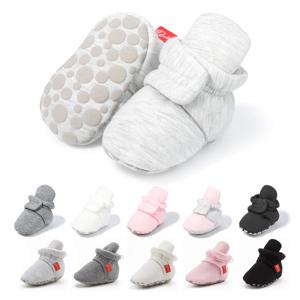 겨울 아기 ​​unisex 캐주얼 바닥 양말 신발 코튼 고품질 따뜻한 미니멀리스트 유아 첫 워커 소프트 안티-슬립 플랫 솔