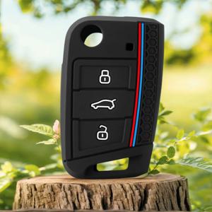폭스바겐 VW 골프 7 mk7 티구안 MK2 폴로 시트 이비자 6J 레온 5F FR MK3 스코다 코디악 옥타비아 3 A7 자동차 키 케이스 커버