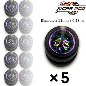 1/64 모델 휠 고무 슬릭 타이어 ABS 휠 핫휠 토미카 메인라인 다이캐스트 모델카 개조 부품-지름 11mm (5세트)