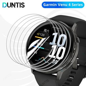 Garmin Venu 4 45mm 41mm용 화면 보호기 긁힘 방지 하이드로겔 필름, HD 투명 풀 커버리지 소프트 보호 필름 액세서리
