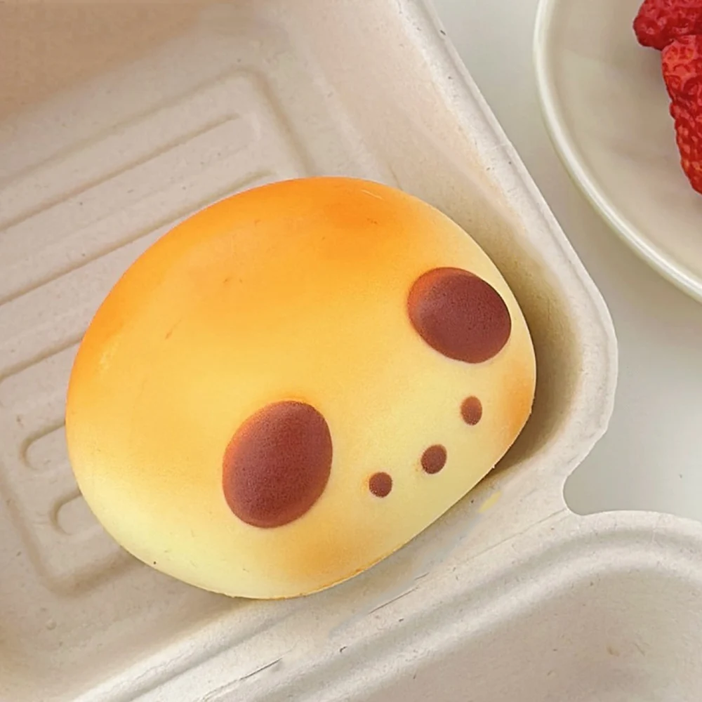 귀여운 빵 모양 스퀴시 슬로우 라이징 피젯 토이 재미있는 스트레스 해소 안티 스트레스 핀치 모찌 스퀴시 장난감 어린이 성인 선물