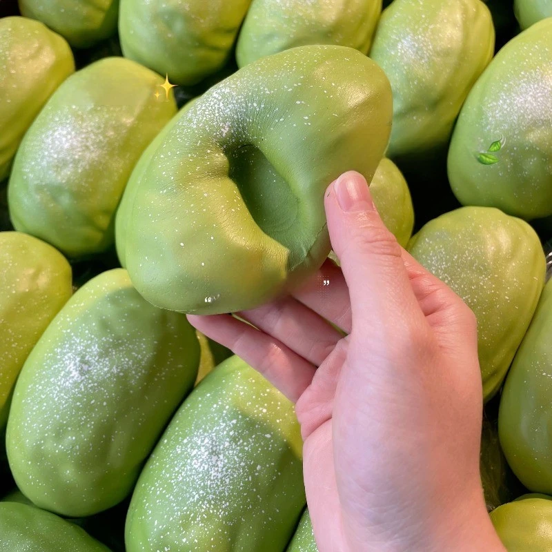 핫한 신상품 부드러운 진흙같은 다육이 복숭아 아이스 브레드 스퀴즈 릴리스 도구 스퀴시 DIY 디컴프레션 슬로우 리바운드