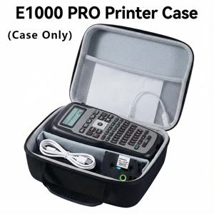 키보드 E1000 Pro 휴대용 프린터용 보호용 운반 케이스 EVA 하드 케이스 방수 보관 가방(검은색, 케이스만 해당)