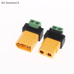 XT60 남성 여성용 2핀 터미널 어댑터 무땜납 충전 커넥터 UAV 밸런스 충전기 태양광 패널 모델 장치용