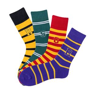 레터 양말 마법사 마법학교 말포이 가족 아카데미 스타일 배지 슬리데린 코스프레 스트라이프 액세서리 양말 선물
