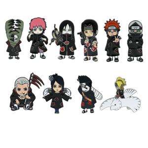 10개입 창의적인 애니메이션 브로치 멋진 아카츠키 에나멜 핀 메탈 배지 쥬얼리 의류 백팩 액세서리 친구 선물