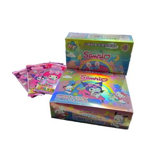 U HOT NEW 산리오 캐릭터 컬렉션 카드 160장 박스, 애니메이션 애호가, 창의적인 어린이 선물, 축제 선물