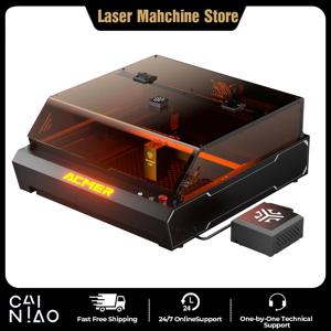 ACMER P3 레이저 조각기 적색 및 청색 조합 광 다이오드 완전 밀폐형 듀얼 레이저 CNC 절단기