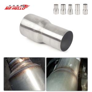 사이즈 범위 51mm에서 89mm까지 범용 스테인리스 스틸 직선 어댑터 리듀서 자동차 오토바이 배기 머플러 파이프라인 용접 파이프