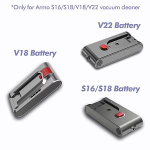 Armo 브랜드 S16/V18/V22 진공청소기 전용 배터리, 구매 전 판매자에게 문의하세요.