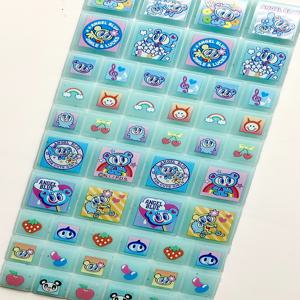 2026 핫 엔젤 블루 만화 3D 사각 스티커 애니메이션 노트북 여행 가방 장식 크리에이티브 DIY 라인스톤 데칼 어린이 장난감 선물