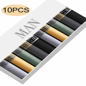 10 조각 남성 속옷 빠른 건조 신축성있는 복서 패션 소년의 속옷 캐주얼 스포츠 속옷 높은 스트레치 트렌디 팬티