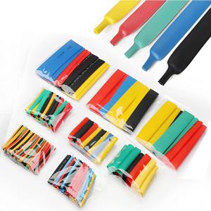 164/328PCS 열수축 튜브 2:1 폴리올레핀 열수축 튜브(와이어 절연 및 케이블 수리용) 5색 8사이즈