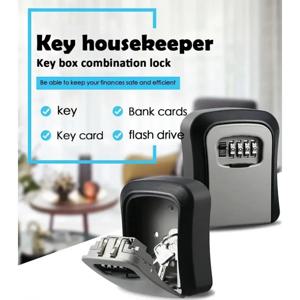 가정용 무타공 벽걸이 비밀번호 잠금 키 박스, 홈데코레이션 홈스테이 캣아이 설치형 비밀번호 키 박스