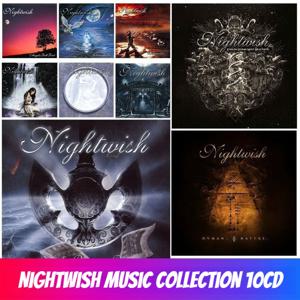 Nightwish 심포닉 메탈 록 밴드 음악 컬렉션 10CD 디스크 전용 커버 없음 무손실 녹음된 앨범(자동차, 가정 및 메탈 팬용)