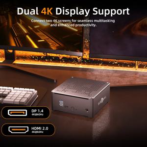 이글로벌 2랜스 게이밍 미니 PC 인텔 i7 10750H i9 10880H 2*DDR4 64GB 2*M.2 PCIE+1*2.5''SATA 슬림형 컴퓨터 윈도우10 HD DP AC WiFi