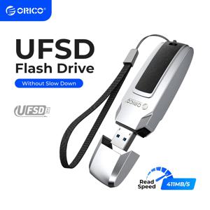 ORICO UFSD 금속 가죽 USB 플래시 드라이브, 411 MB/S 펜 드라이브, 512GB, 256GB, 128GB, 64GB, USB 스틱, 펜드라이브 자동차 모양 디자인