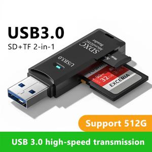 USB 3.0 마이크로 SD TF 카드 리더, 고속 멀티 카드 라이터 어댑터, 플래시 드라이브 노트북 액세서리, 2 in 1