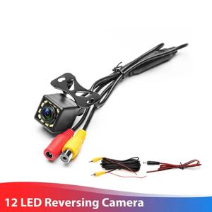 보스카 방수 자동차 후방 카메라 170도 광각 HD CCD 12 LED 야간 시야 백업 주차 카메라 차량 스타일링