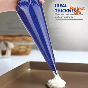 1개 블루 아스트리 백 일회용 아이싱 두꺼운 파이핑 백 베이킹 액세서리 및 도구 케이크 베이킹 도구 파티세리 프로페셔널