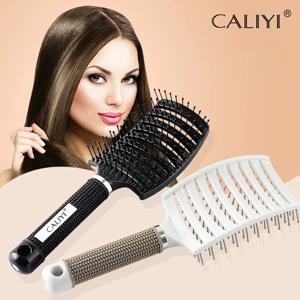 헤어 빗 브러시 더 빠른 블로우 건조를 위한 전문 곡선 통풍 브러시 젖은 건조 곱슬 직모를 위한 패들 디탱글링 브러시