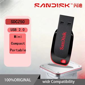 오리지널 샌디스크 CZ50 USB 플래시 드라이브 16GB 32GB 64GB 128GB USB2.0 펜드라이브 메모리 스틱 미니 U 디스크 데스크탑 노트북용
