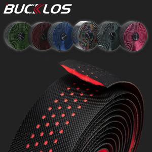 BUCKLOS 도로 자전거 핸들 바 테이프 부드러운 PU EVA 자갈 자전거 바 테이프 미끄럼 방지 충격 흡수 브레스 그립 테이프 사이클링 부품