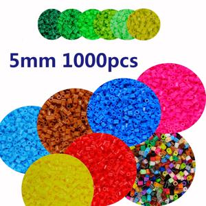 퓨즈 비즈 1000pcs 5MM 3D 픽셀 퍼즐 철 비즈 수제 공예 장식 DIY 만들기 퍼즐 장난감 고품질 녹는 비즈